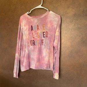 altar’d state women’s extra small tie-dye long sleeve tee